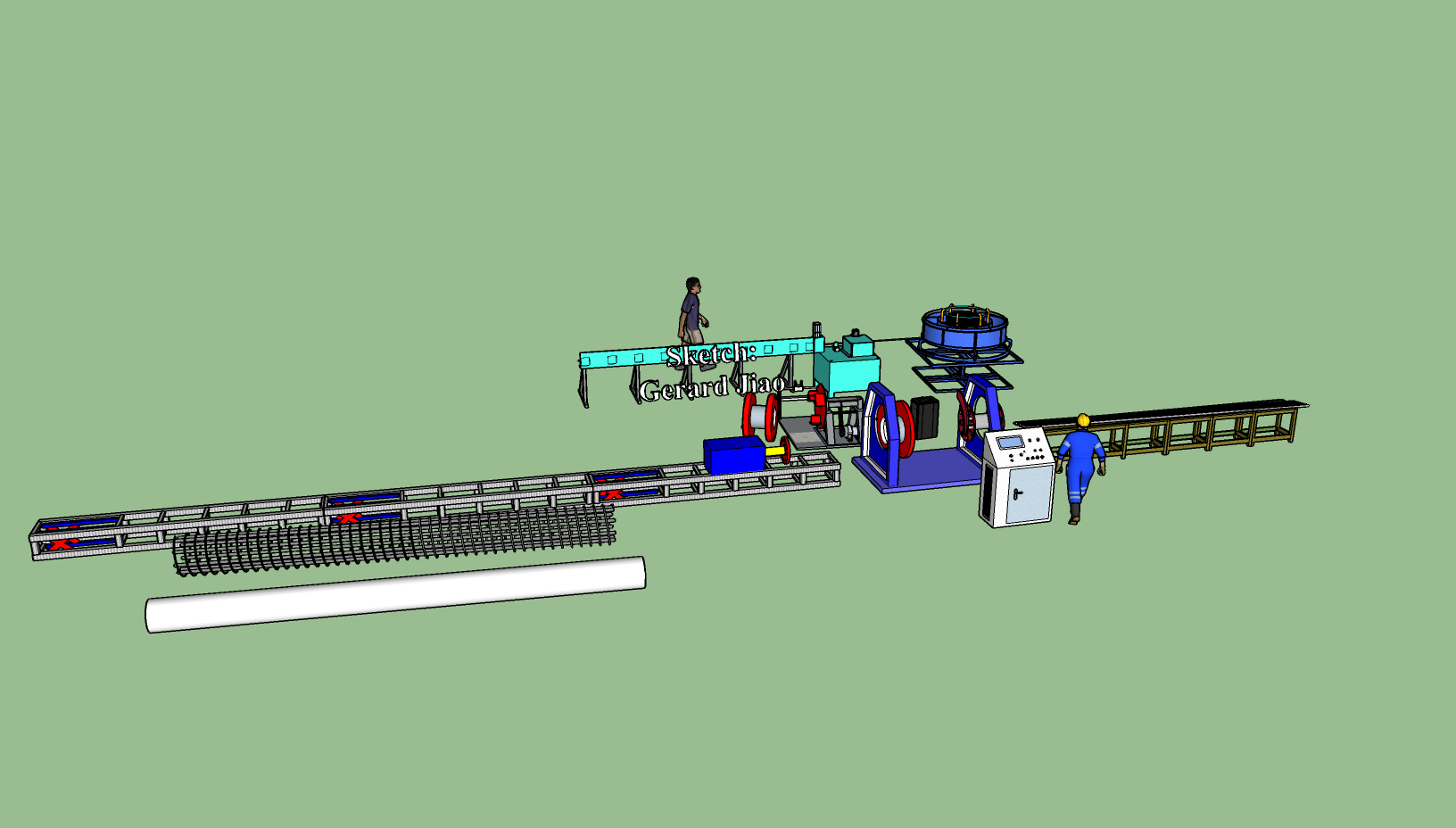 Cage welding machine A