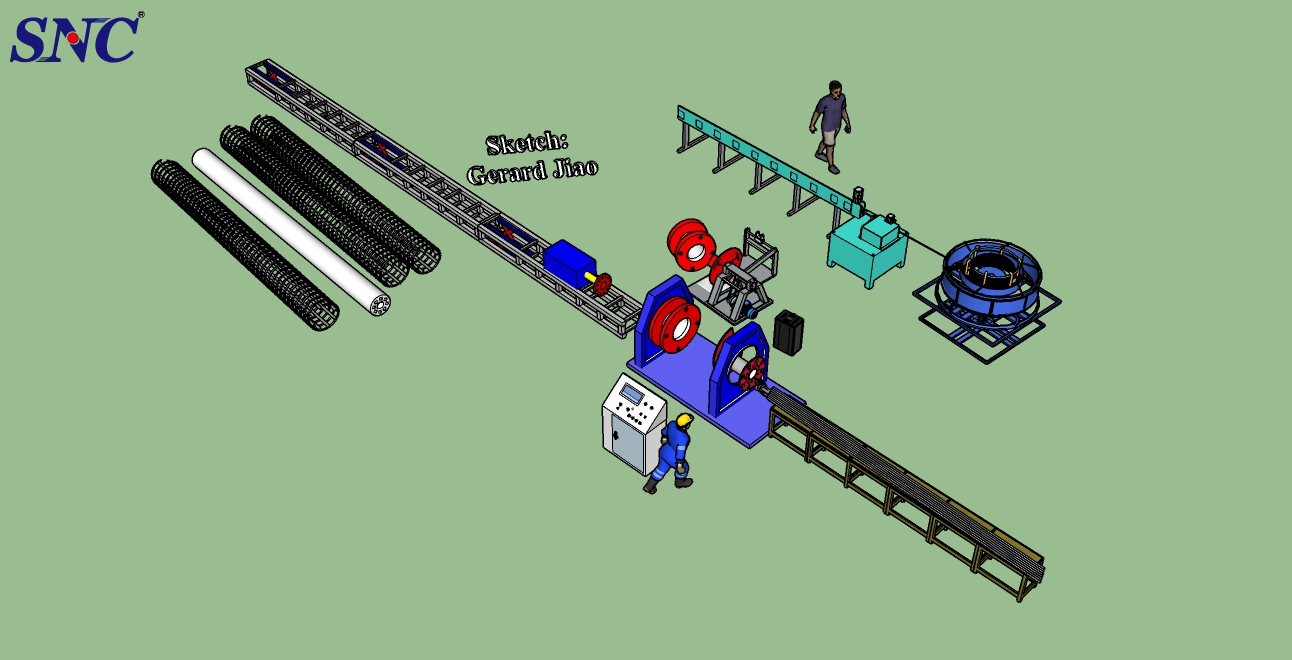  Correct operation of steel cage welding machine