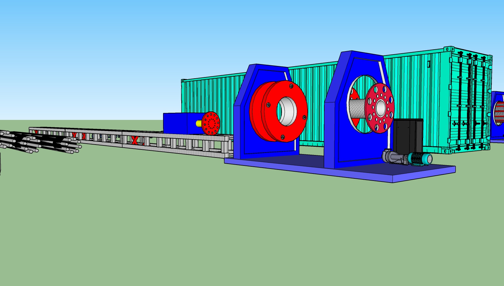Site requirements for installation of automatic cage welder