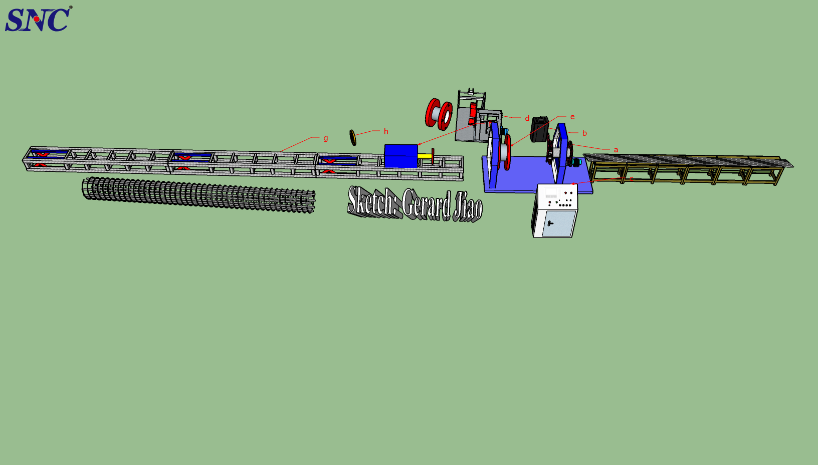 Cage welding machine Configuration a